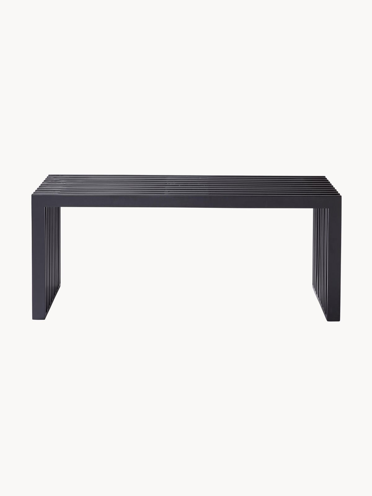 Rib Mahogany Wood Bench