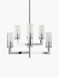 Ribbed Glass Chandelier Emmi