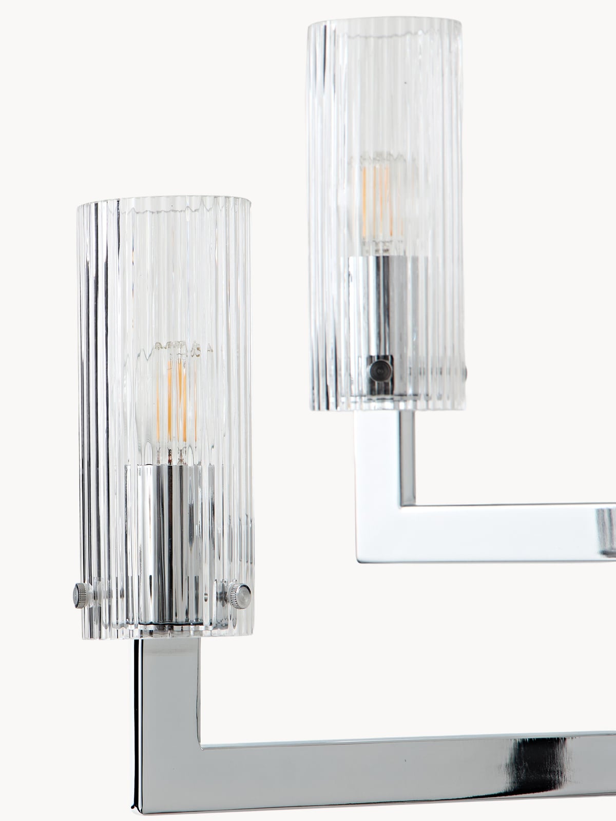 Ribbed Glass Chandelier Emmi