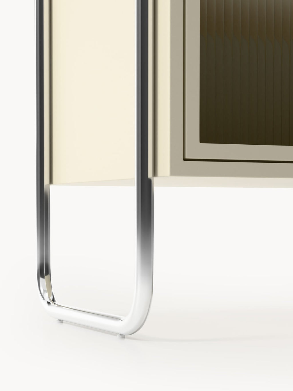 Robyn Metal Sideboard with Glass Front