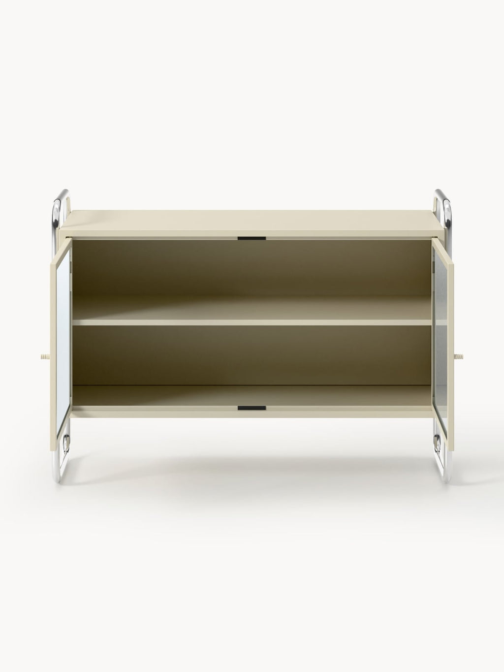 Robyn Metal Sideboard with Glass Front