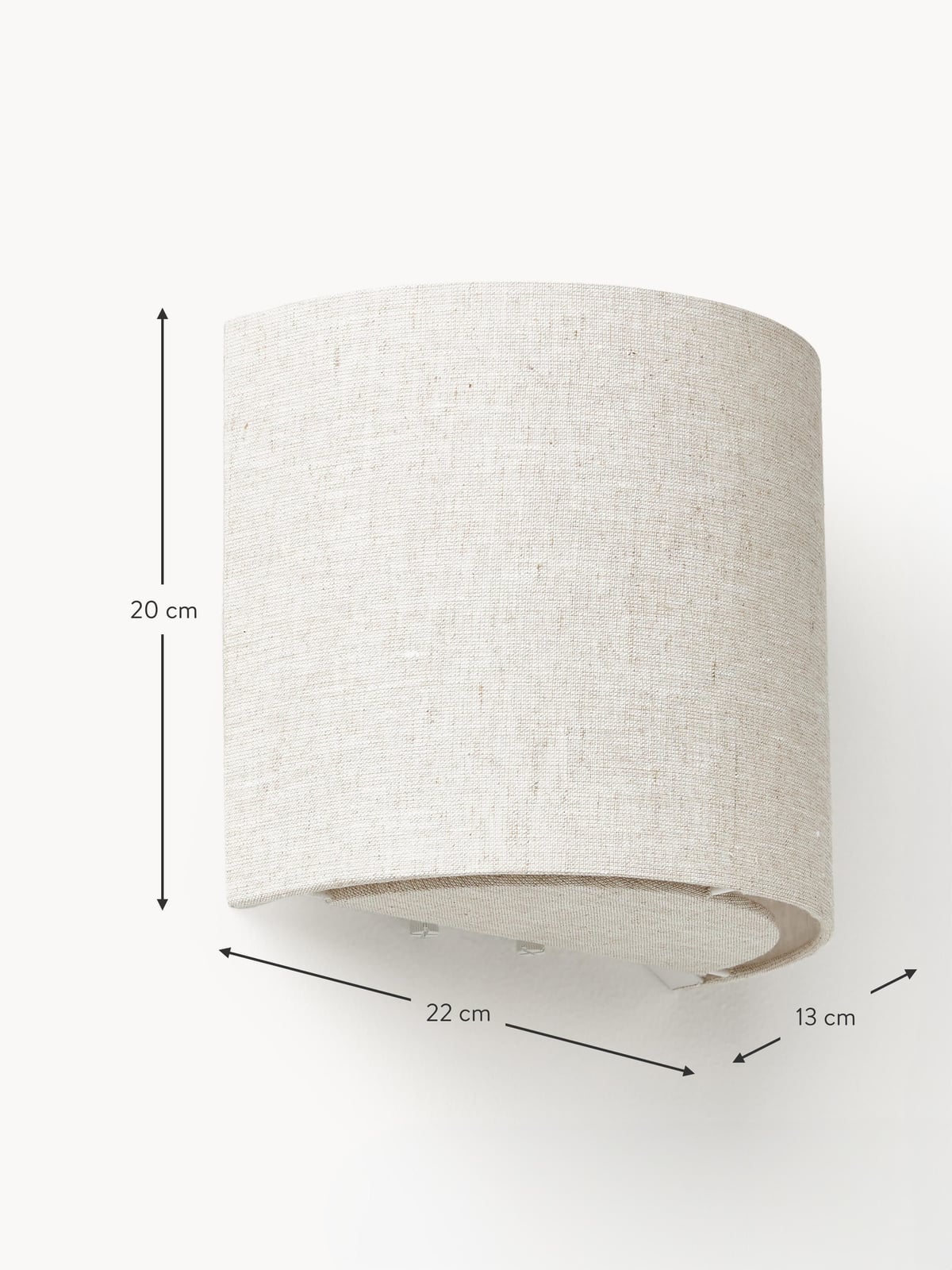 Ron Linen Wall Lamp