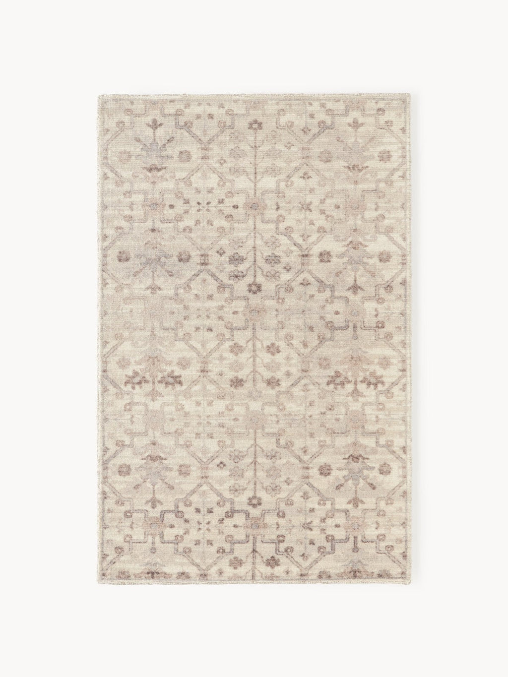 Rosalie Hand-Woven Low-Pile Rug with Ornaments