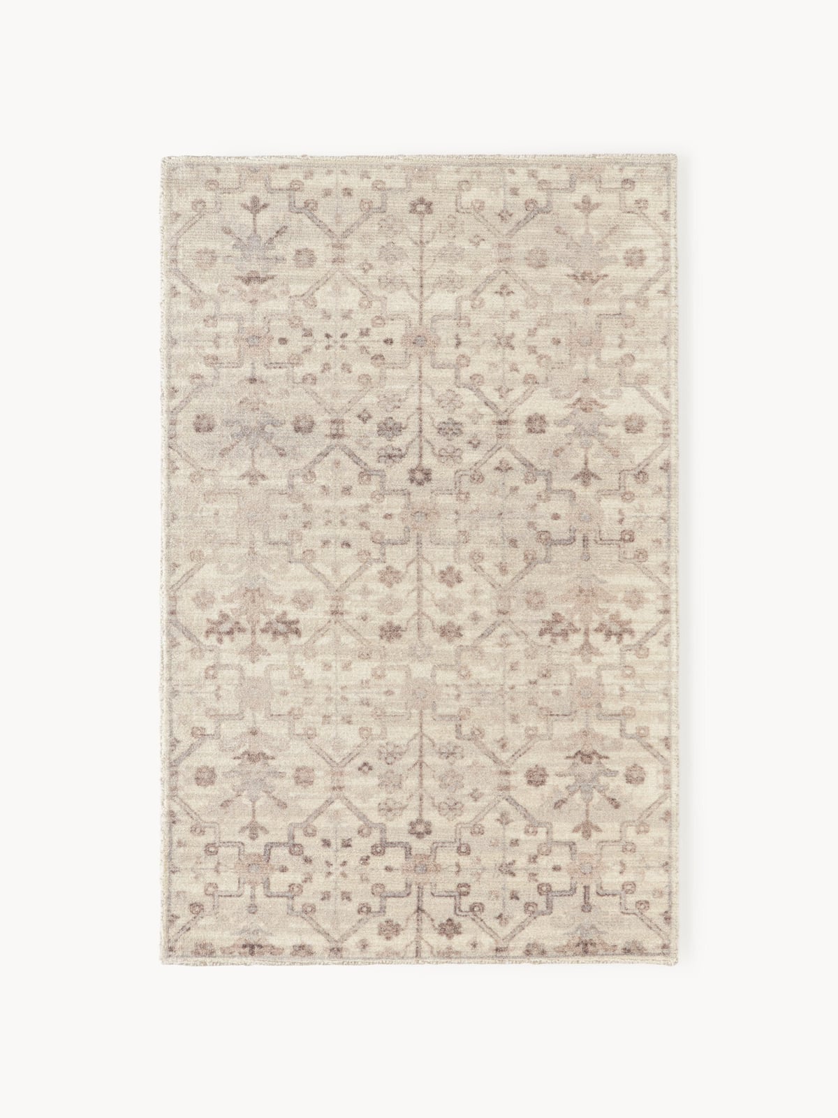 Rosalie Hand-Woven Low-Pile Rug with Ornaments