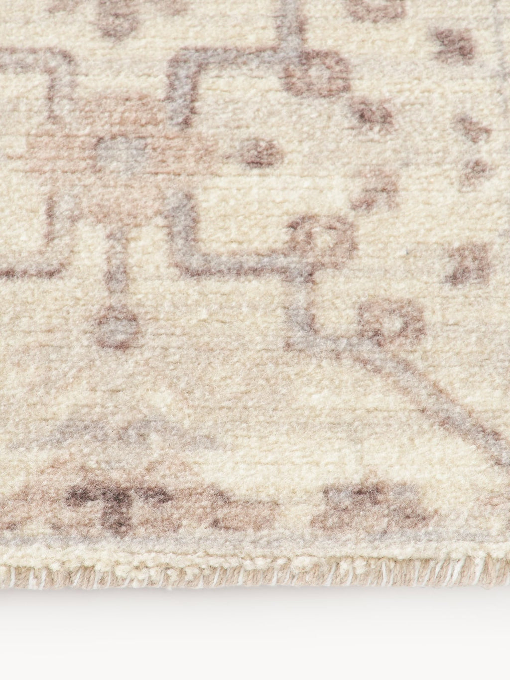 Rosalie Hand-Woven Low-Pile Rug with Ornaments