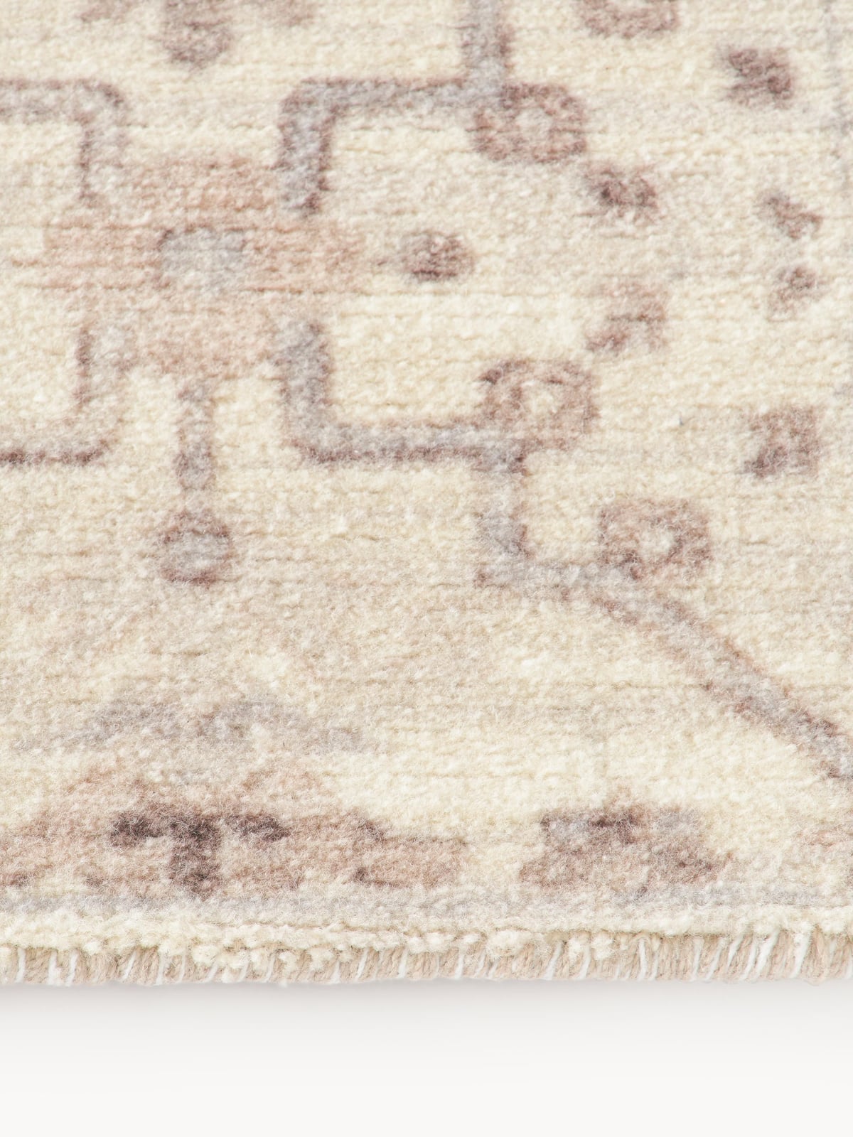 Rosalie Hand-Woven Low-Pile Rug with Ornaments