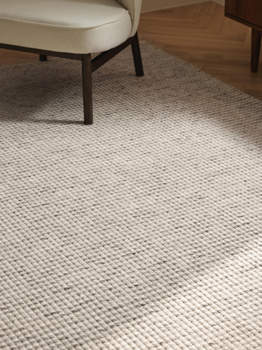 Rumi Hand-Woven Low-Pile Wool Rug