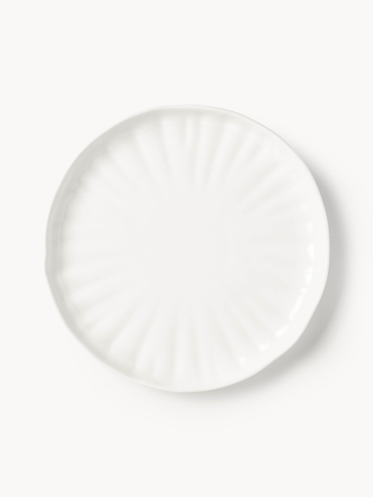 Sali Porcelain Tableware Set with Embossed Pattern, 4 People, Set of 12