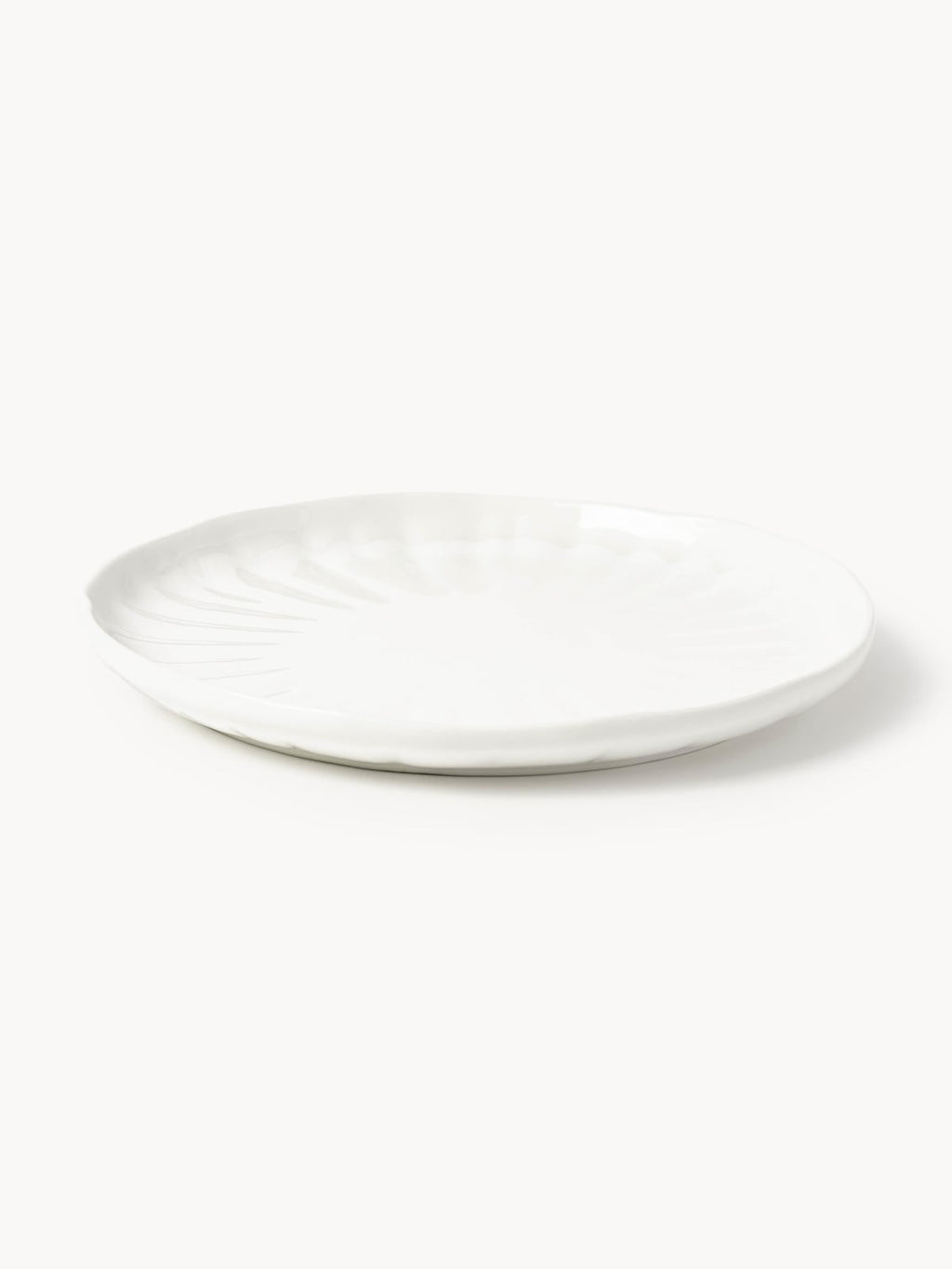 Sali Porcelain Tableware Set with Embossed Pattern, 4 People, Set of 12