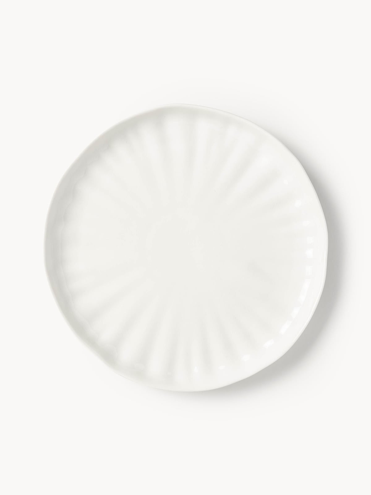 Sali Porcelain Tableware Set with Embossed Pattern, 4 People, Set of 12