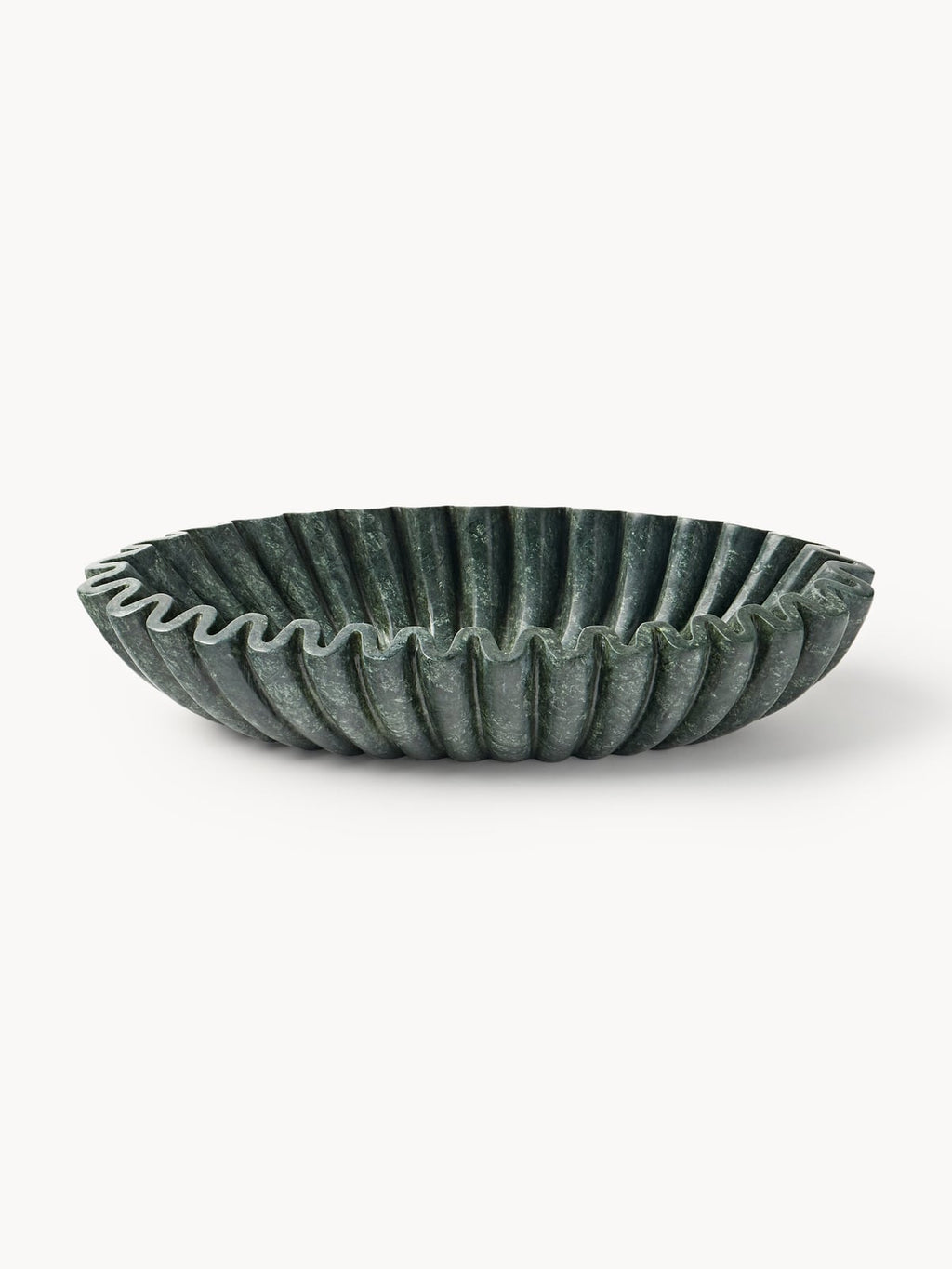 Santorini Handmade Oval Decorative Marble Bowl, W 35 cm