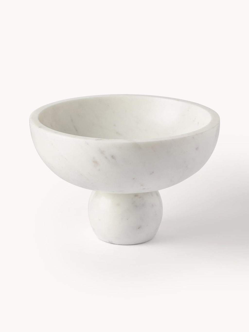 Santorini Handmade Oval Decorative Marble Bowl, W 35 cm
