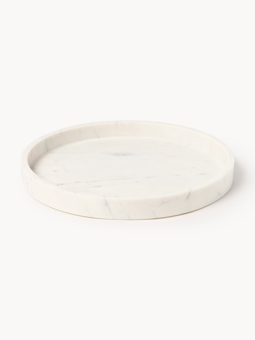 Santorini Handmade Oval Decorative Marble Bowl, W 35 cm