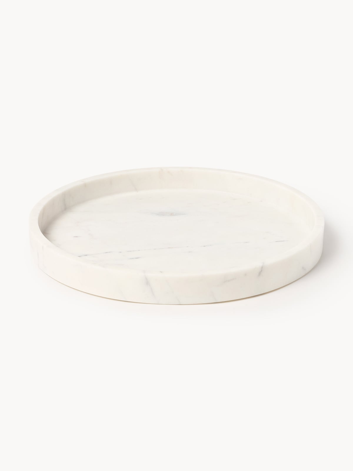 Santorini Handmade Oval Decorative Marble Bowl, W 35 cm