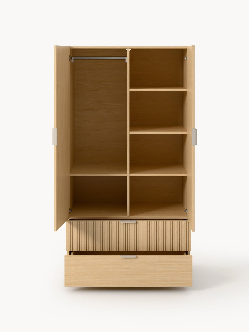 Sato Wooden Compact Wardrobe
