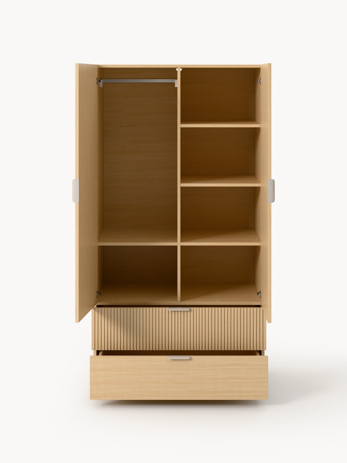 Sato Wooden Compact Wardrobe
