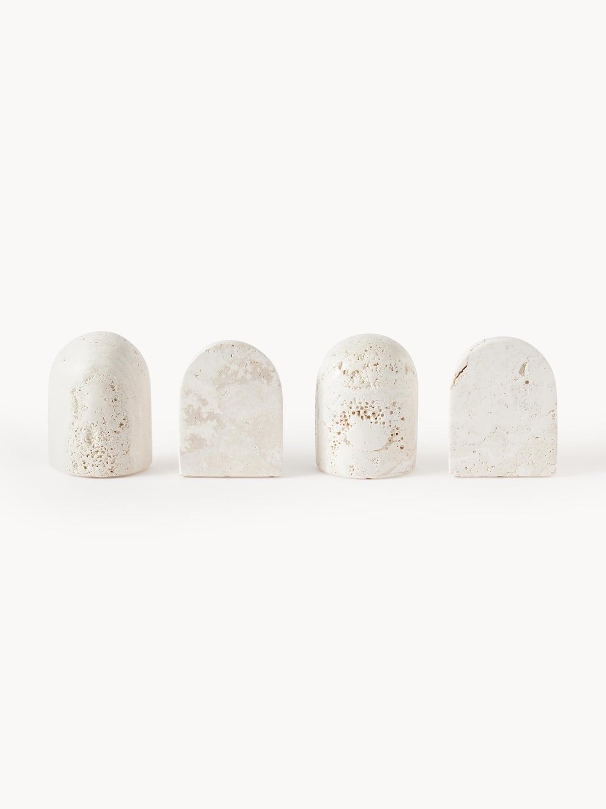 Sava Travertine Bookends, Set of 2