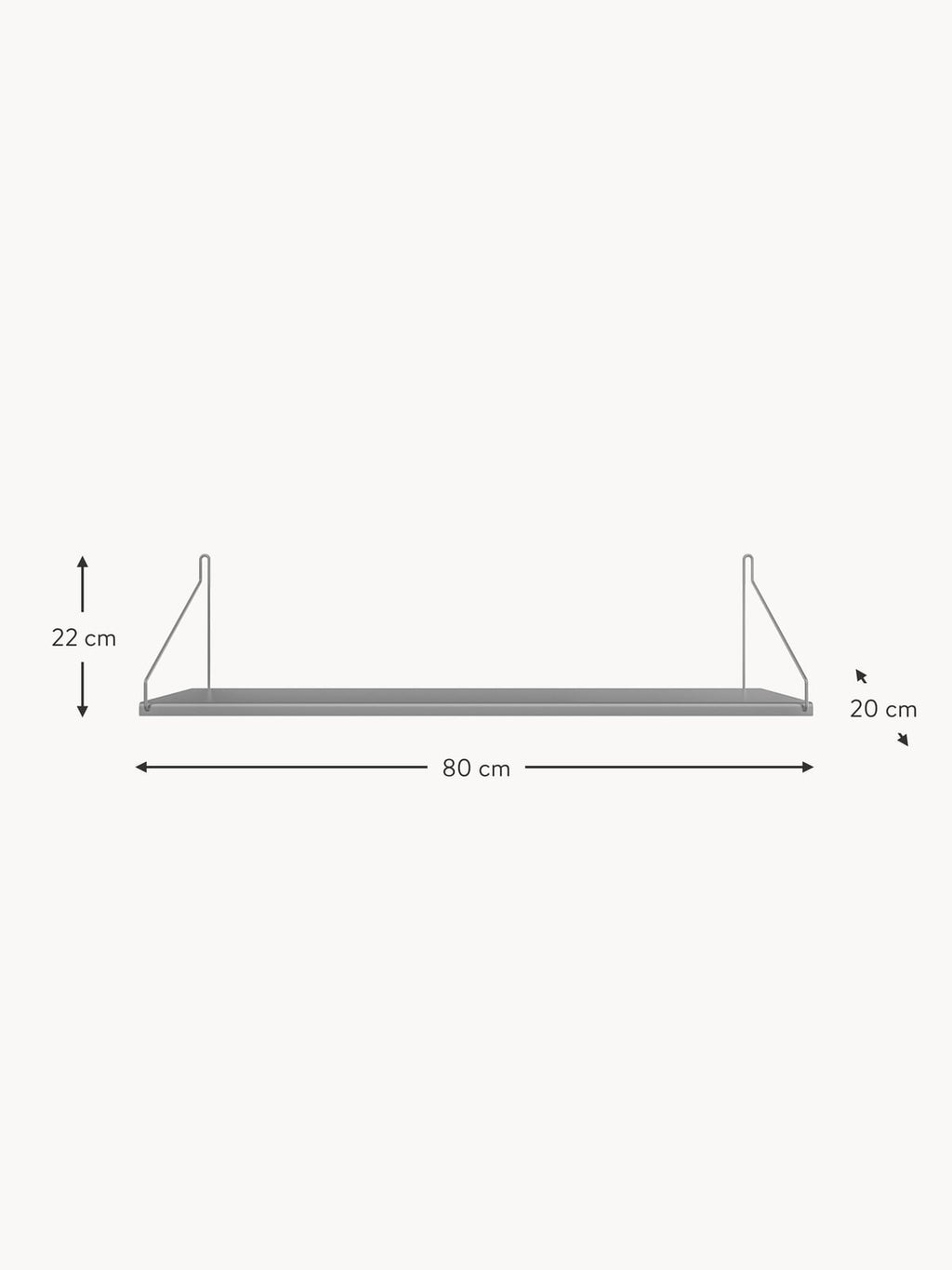 Single Wall-Mounted Shelf