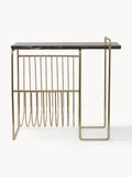 Sino Marble Side Table with Magazine Rack