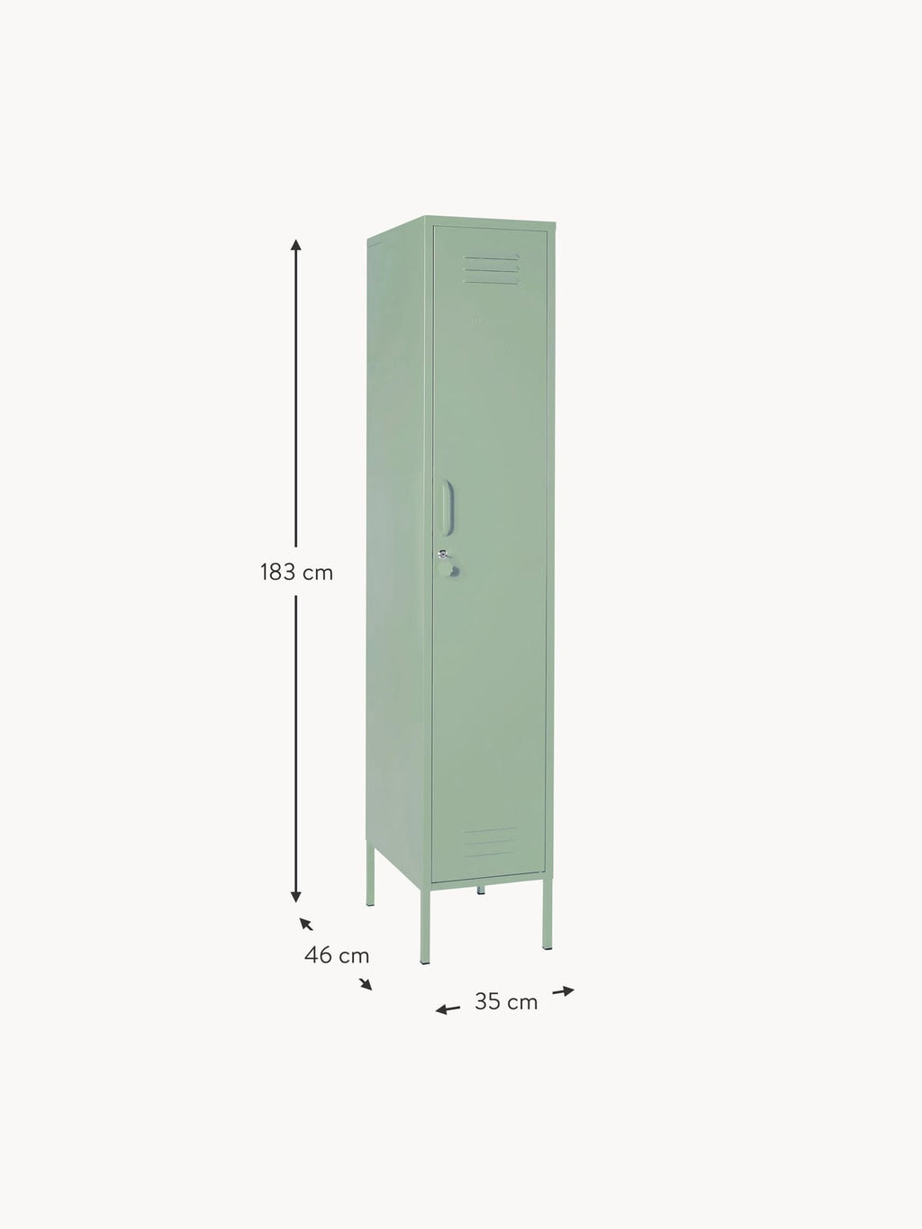 Skinny Small Metal Wardrobe The