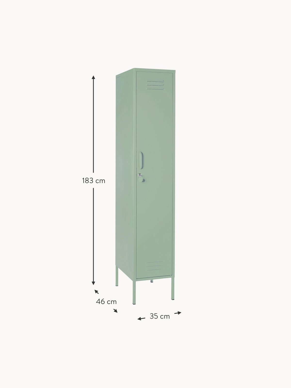 Skinny Small Metal Wardrobe The
