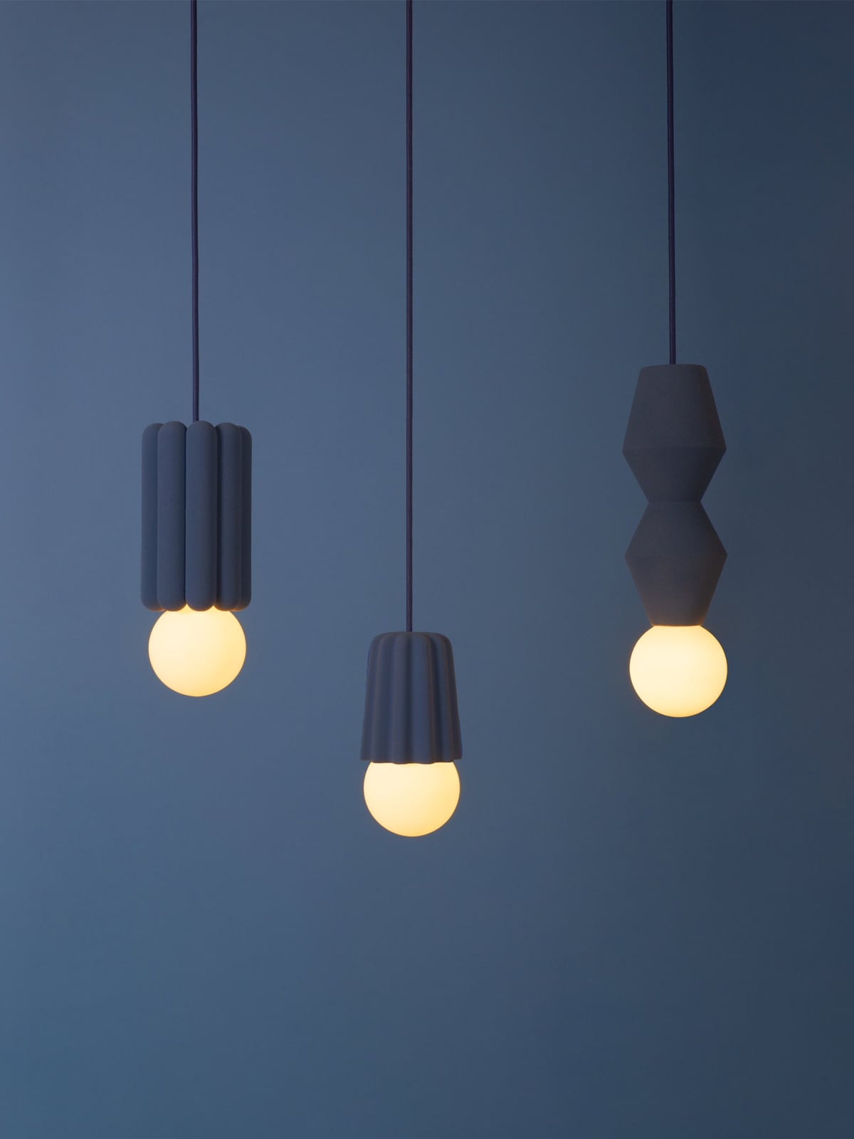 Small Handmade Dimmable Pendant Light STUCCO No.: 2