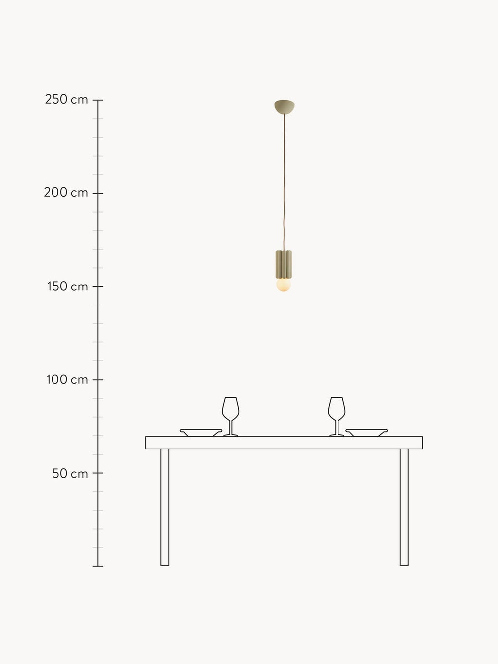 Small Handmade Dimmable Pendant Light STUCCO No. 3