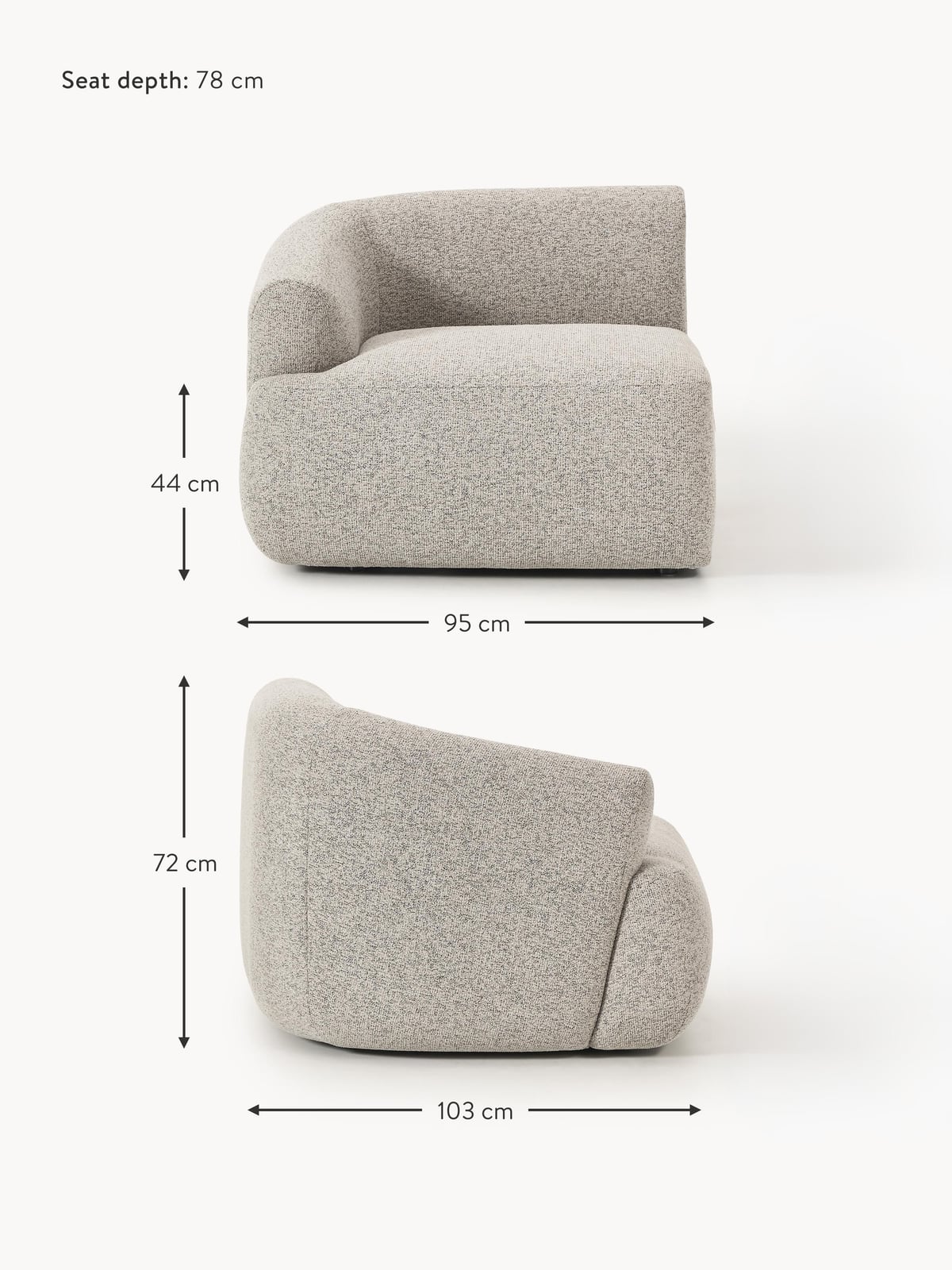 Sofia Bouclé Corner Module