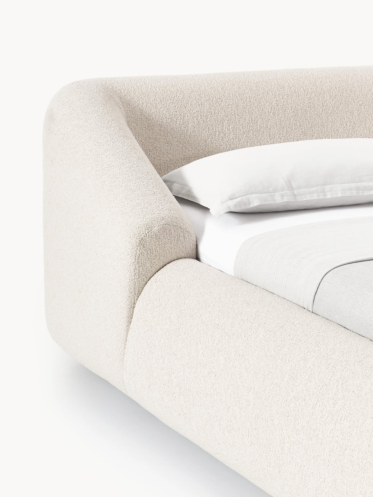 Sofia Upholstered Bouclé Bed