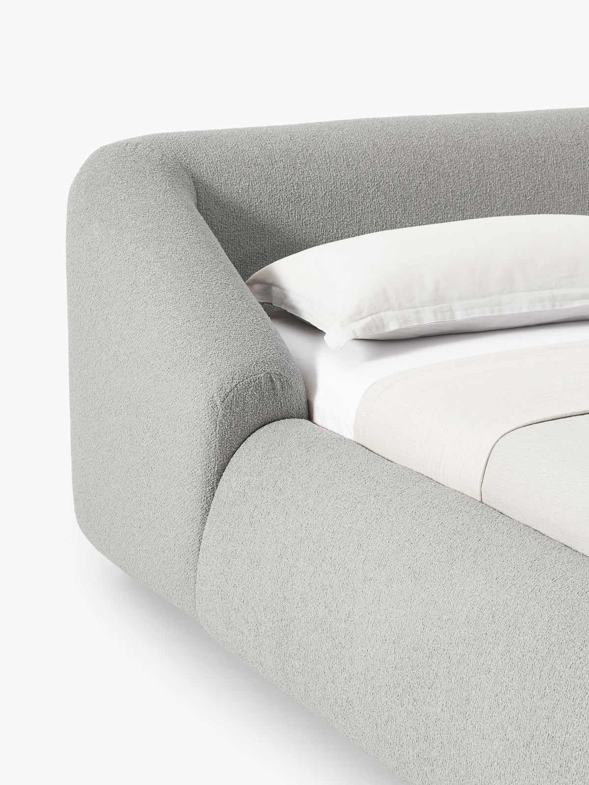 Sofia Upholstered Bouclé Bed