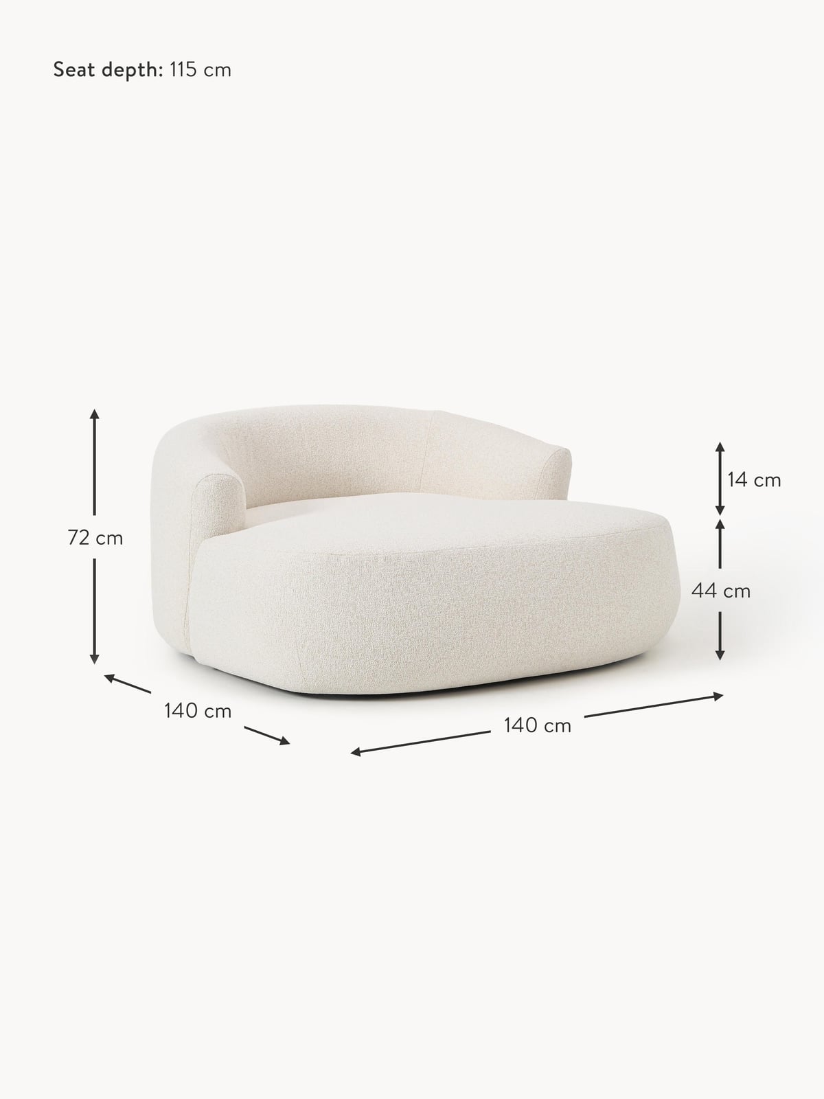 Sofia XL Bouclé Lounge Chair