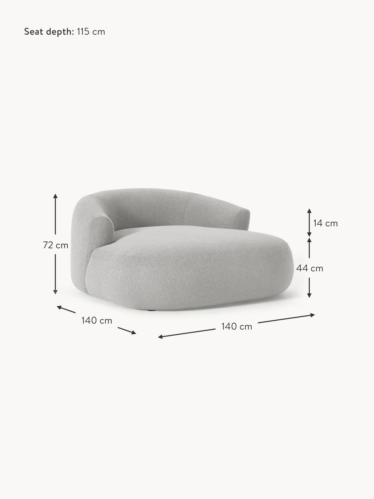Sofia XL Bouclé Lounge Chair