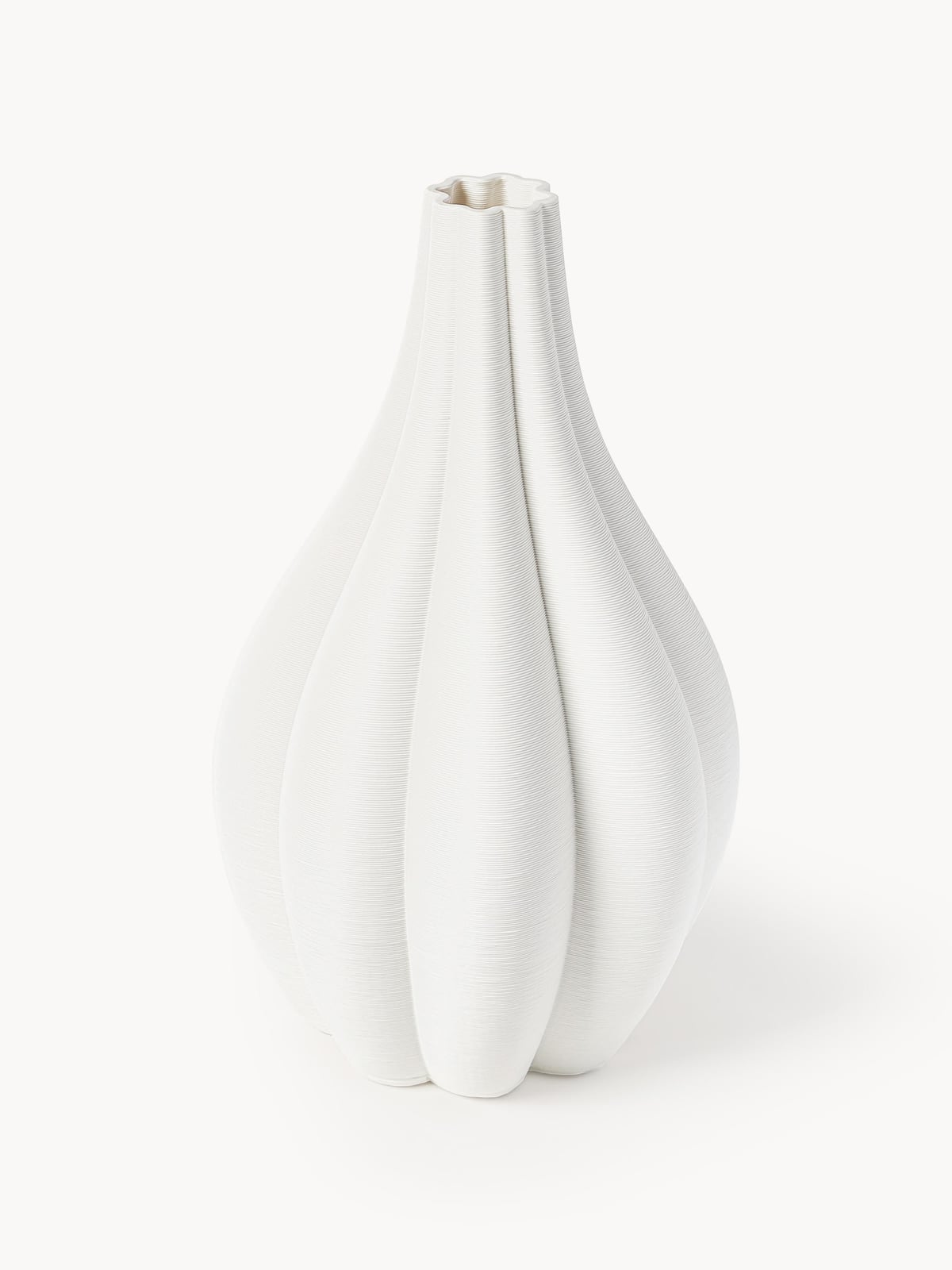 Sonata 3D Printed Porcelain Vase, H 40 cm