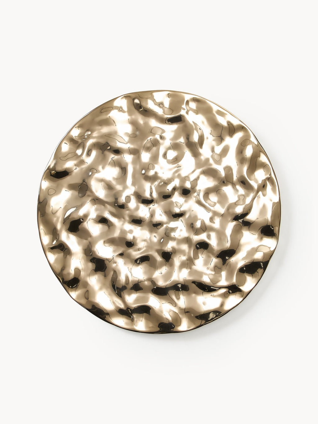 Splash Wall Object with Hammered Surface, Ø 100 cm