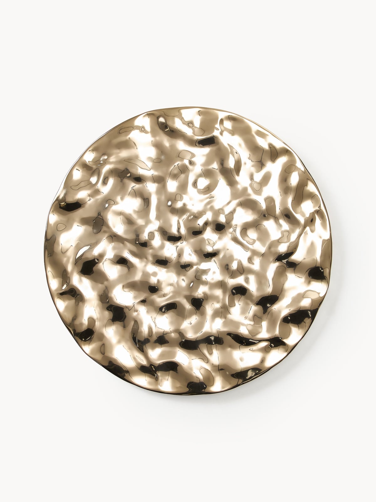 Splash Wall Object with Hammered Surface, Ø 100 cm