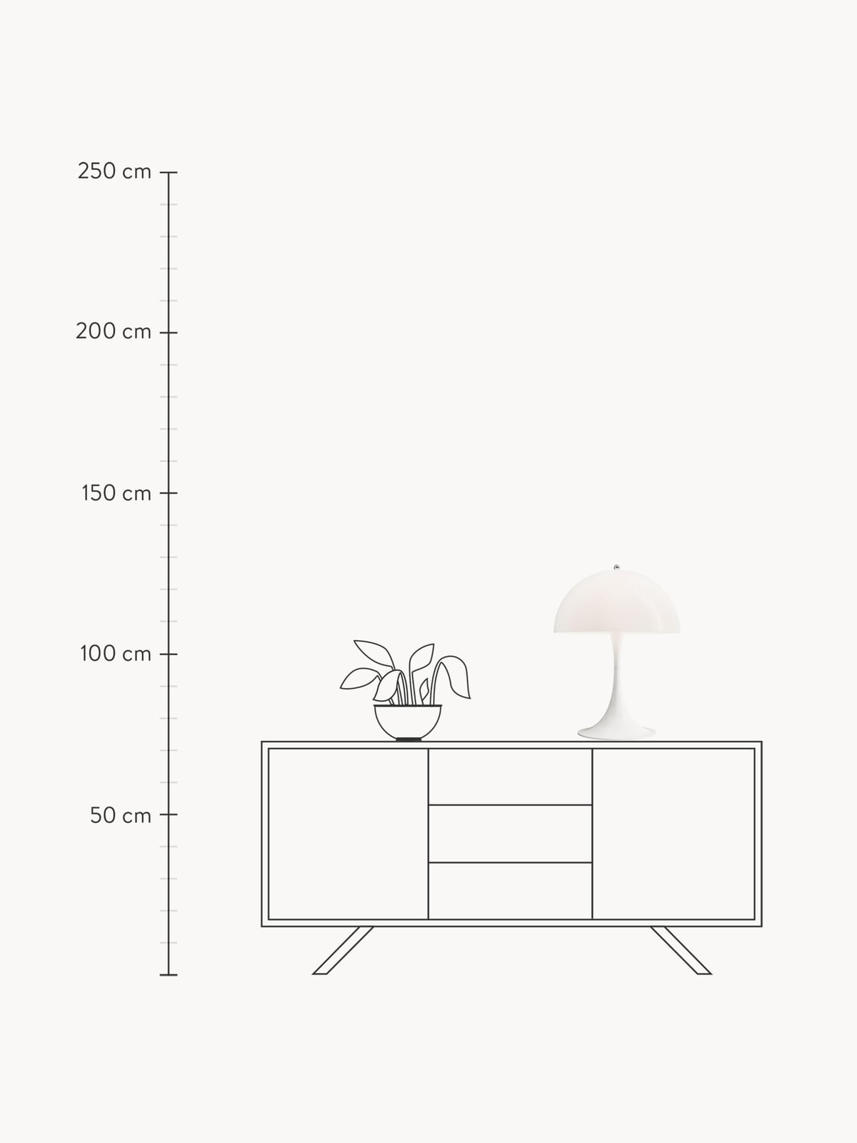 Table Lamp Panthella 400, Design Verner Panton