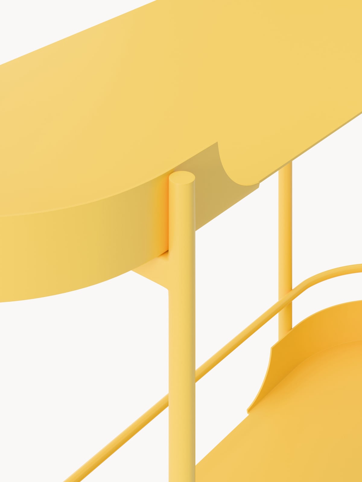 Taru Metal Serving Trolley