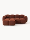 Tayla Bouclé Modular Sofa (3-seater) with Ottoman (left/right)