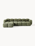 Tayla Modular Teddy-Bouclé Sofa (4-seater) with Ottoman