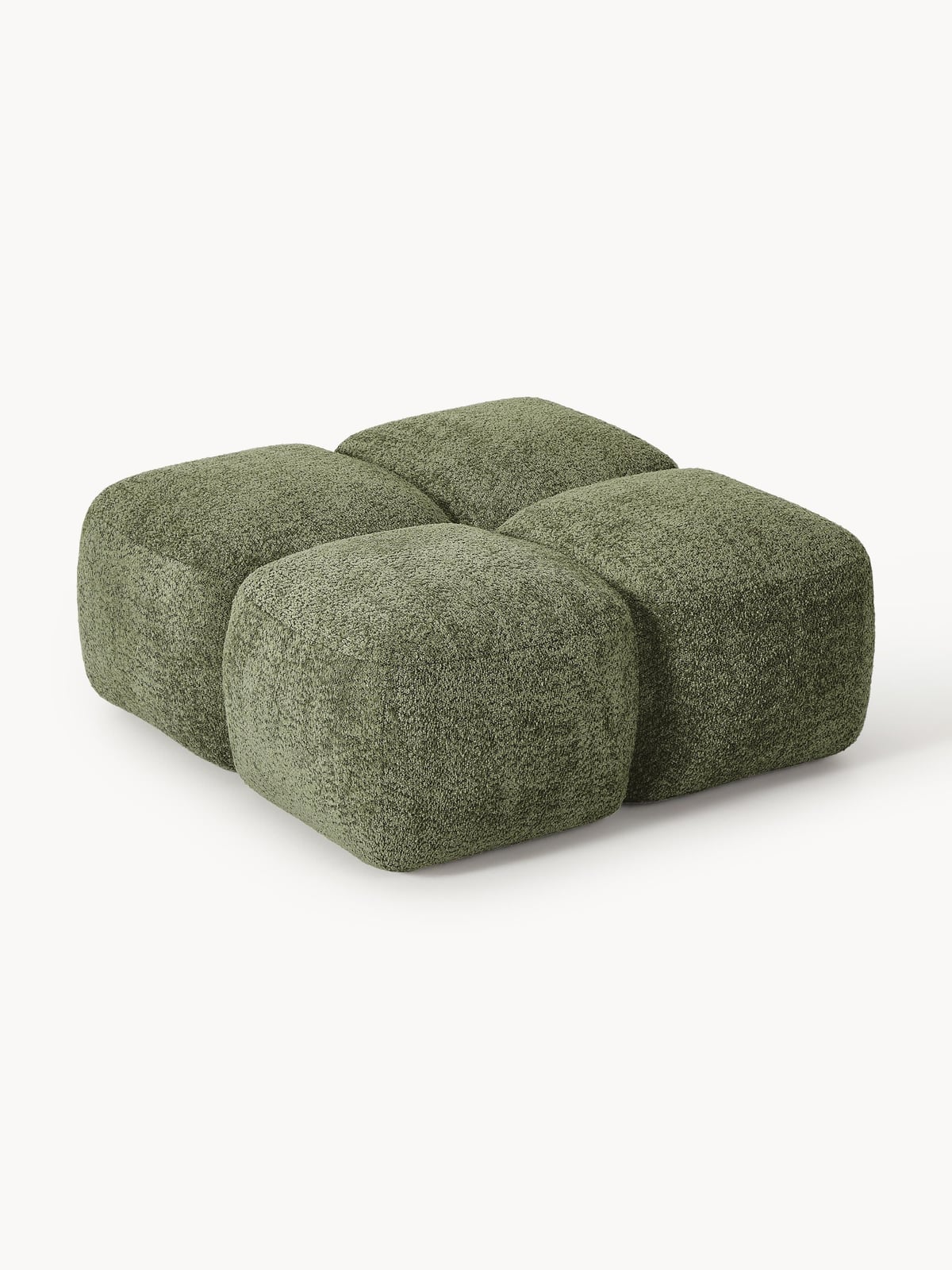 Tayla Teddy-Bouclé Ottoman