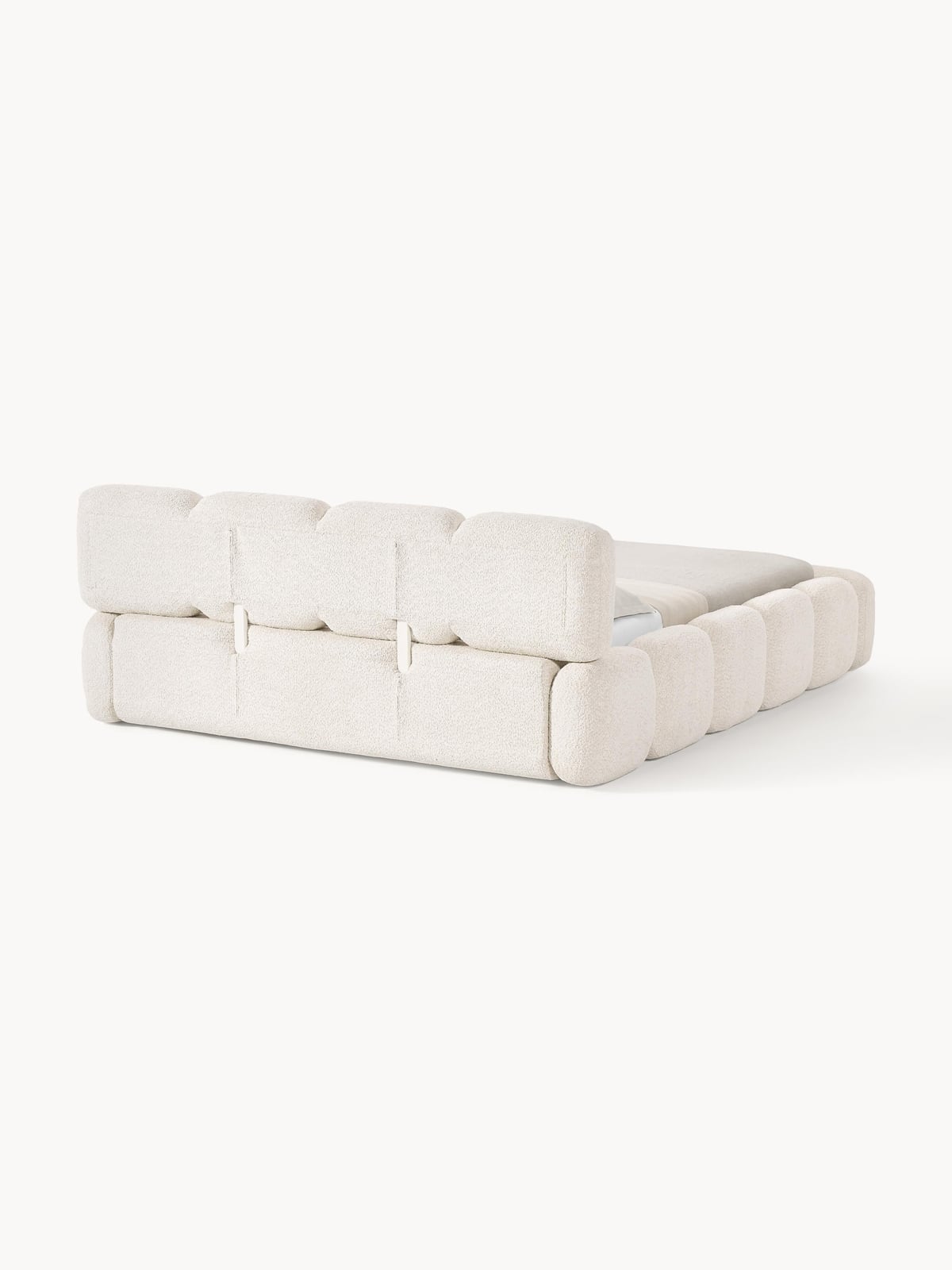 Tayla Upholstered Teddy Bouclé Bed with Storage