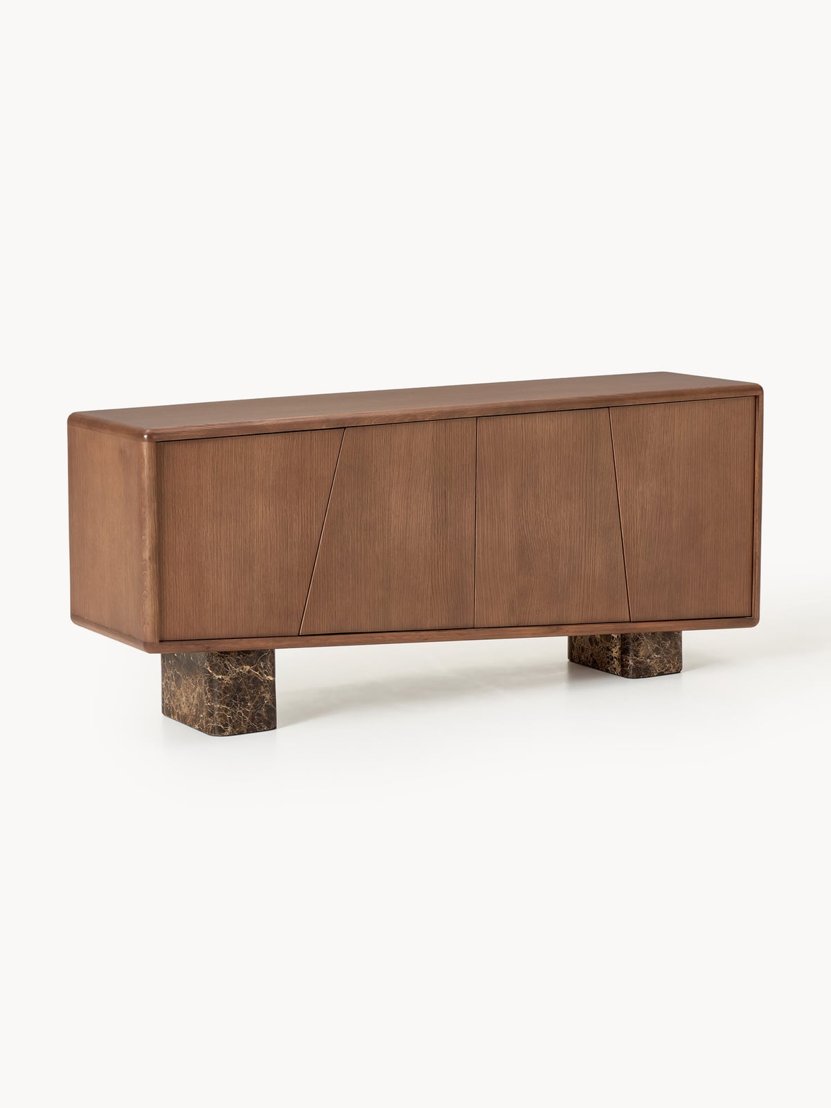 Tundra Wooden Sideboard with Emperador Marble Legs