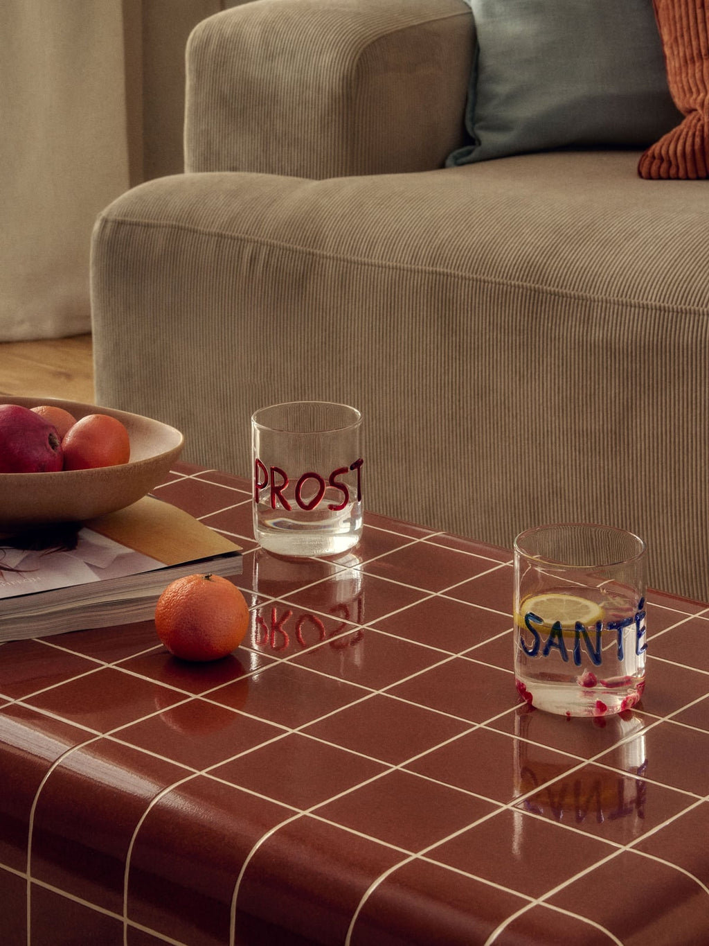 Tutti Mouth-Blown Borosilicate Tumblers, Set of 4