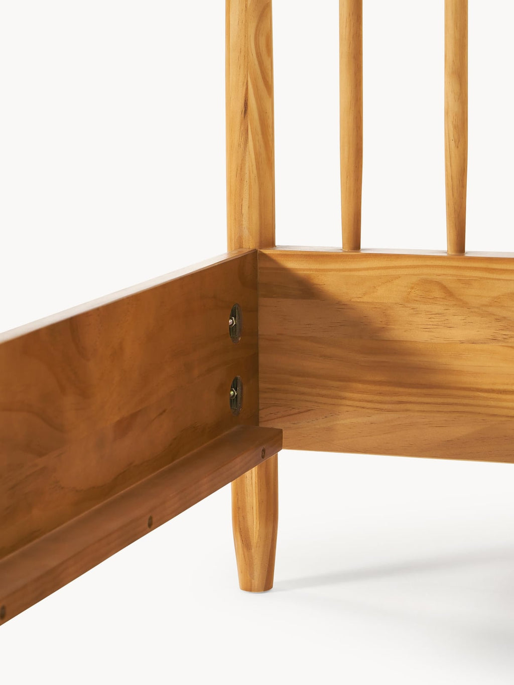 Windsor Pine Wood Bed with Headboard