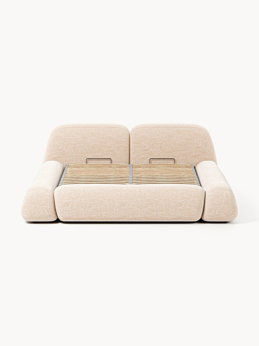Wolke Upholstered Bouclé Bed with Storage